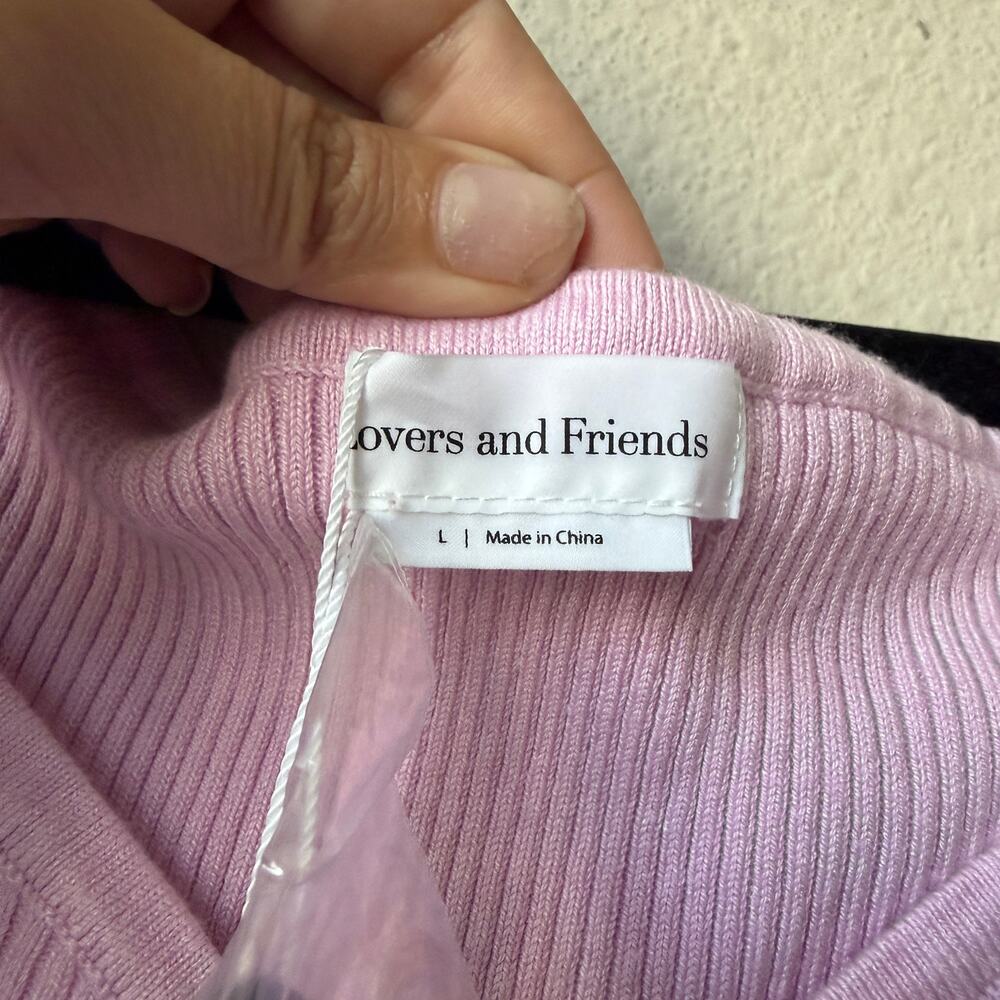 Lovers and Friends Hera Mini Dress in Lavender NWT NEW Size L - Picture 4 of 7